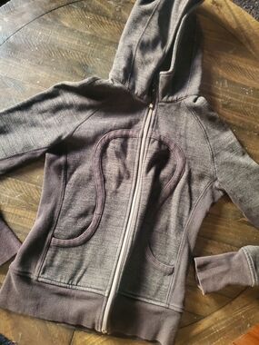 lululemon athletica Dark Grey Scuba Zip-Up Hoodie